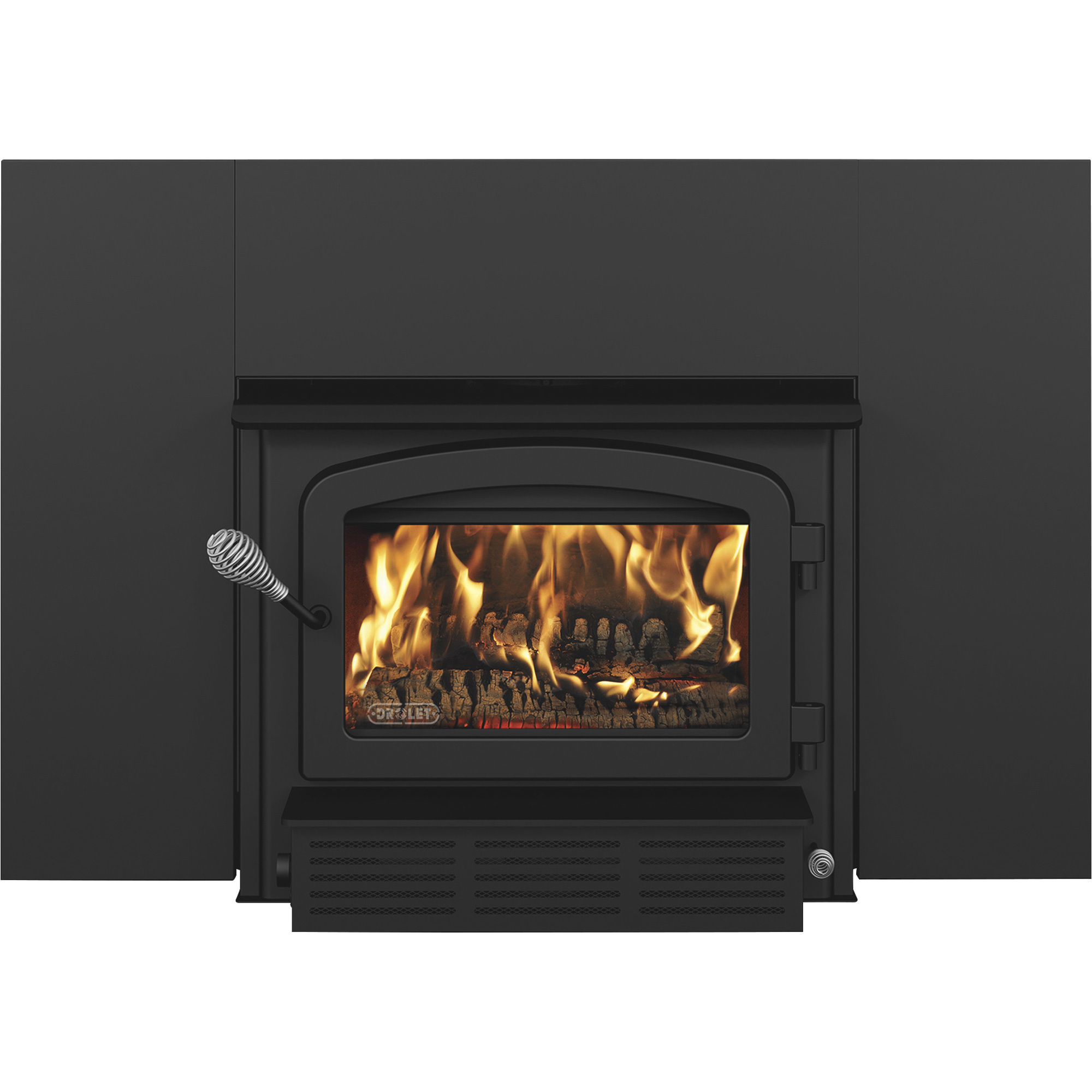 Drolet Escape 1500 Wood Stove Insert with Blower, 65,000 BTU, EPA 2020 Certified, Model# DB03137